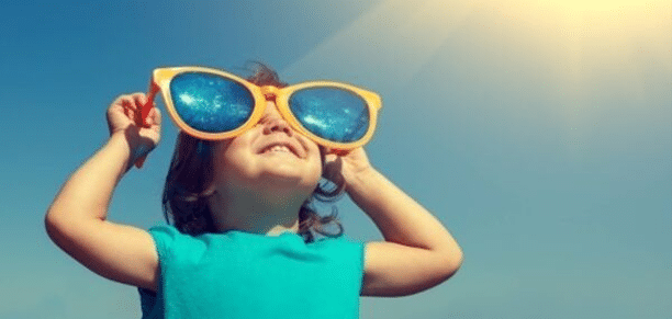 kid with big sunglasses
